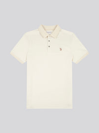 Mens Textured Polo Shirt in Moonstruck