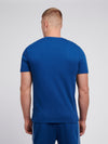 Mens Piped T-Shirt in Navy Peony