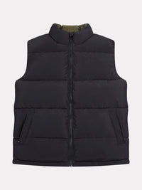 Mens Wide Baffle Gilet in Black