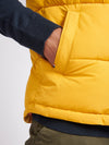 Mens Wide Baffle Gilet in Mango Mojito