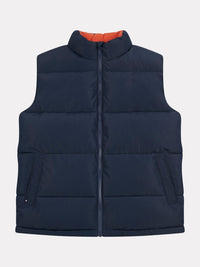 Mens Wide Baffle Gilet in Dark Sapphire Navy