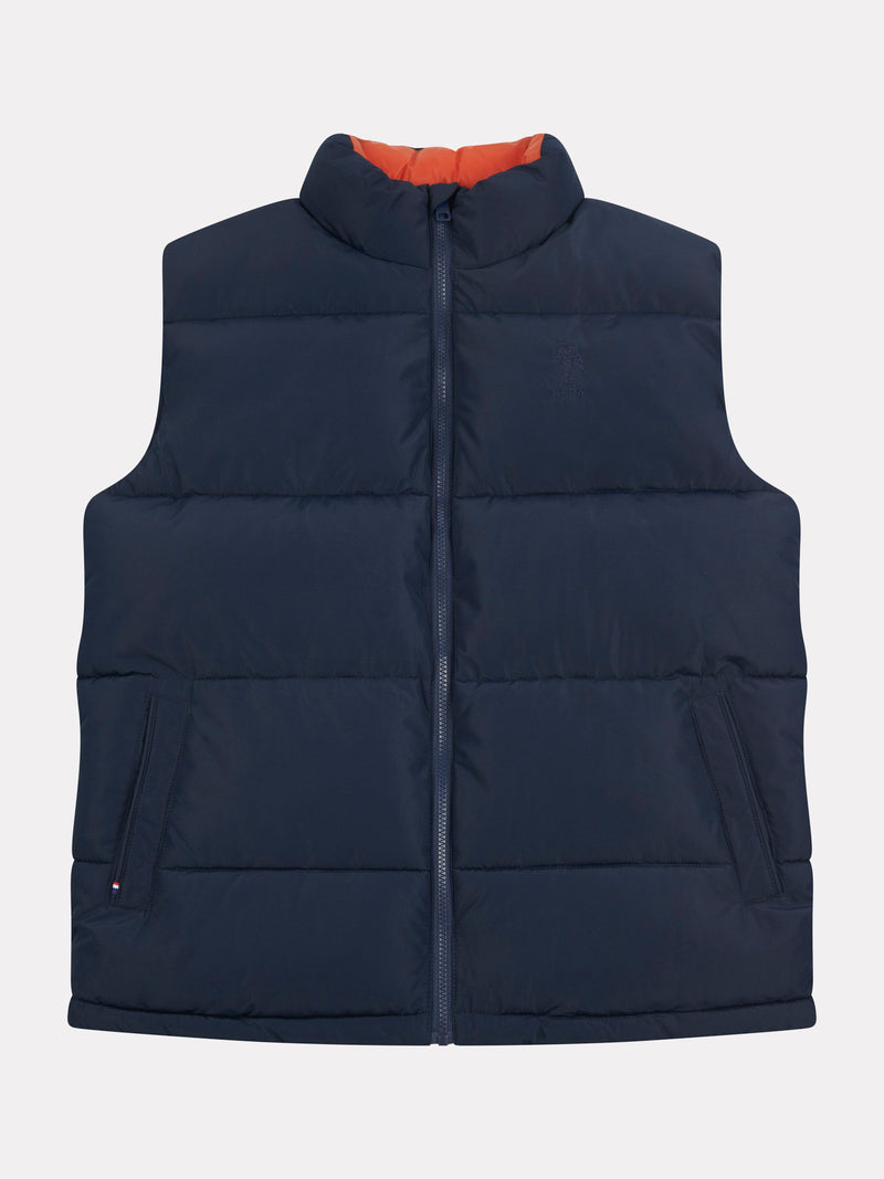 Mens Wide Baffle Gilet in Dark Sapphire Navy