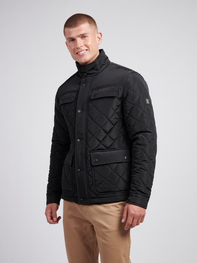 Black diamond quilted jacket hotsell