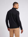 Mens Cotton Knit Roll Neck in Black