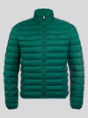 Mens Lightweight Bound Quilted Jacket in Rain Forest