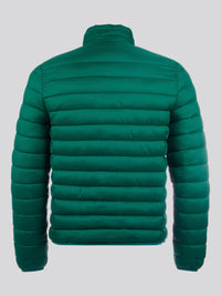 Mens Lightweight Bound Quilted Jacket in Rain Forest