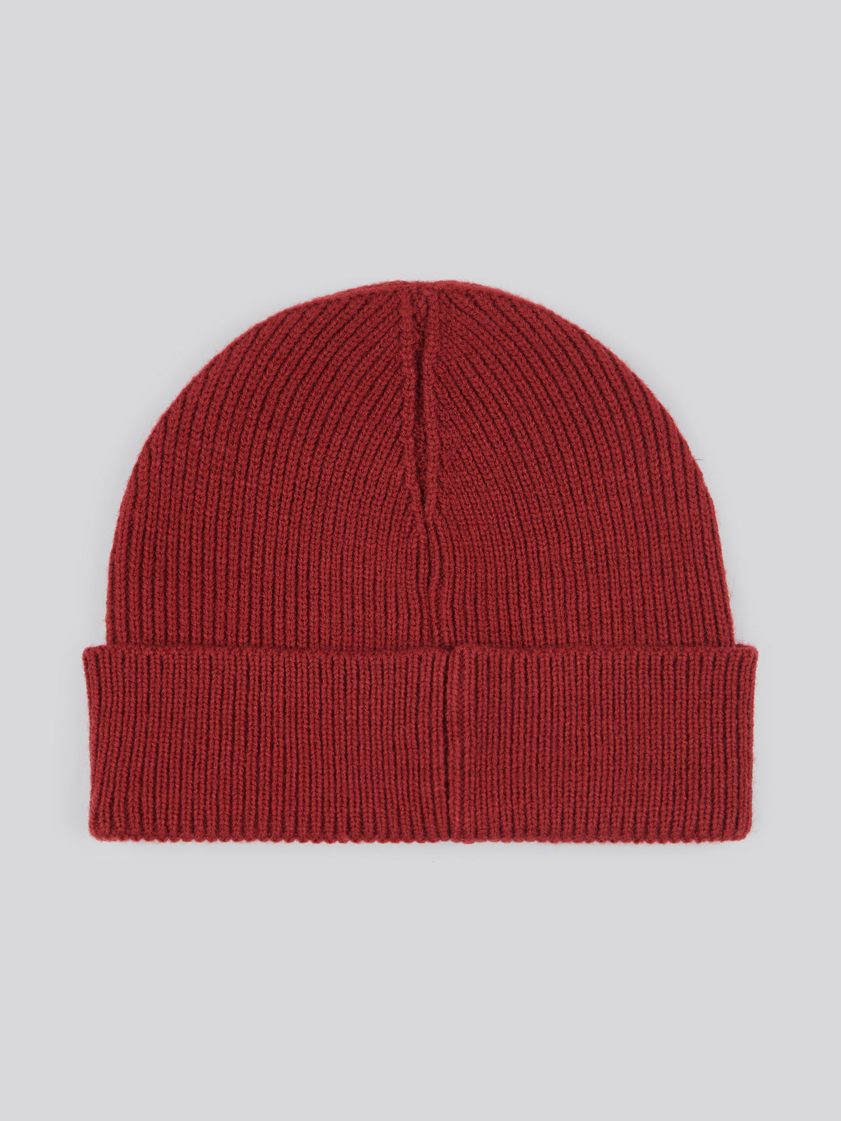 Mens Signature Knit Beanie in Tibetan Red