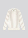 Vertical Stripe Sweat Rugby Whisper White