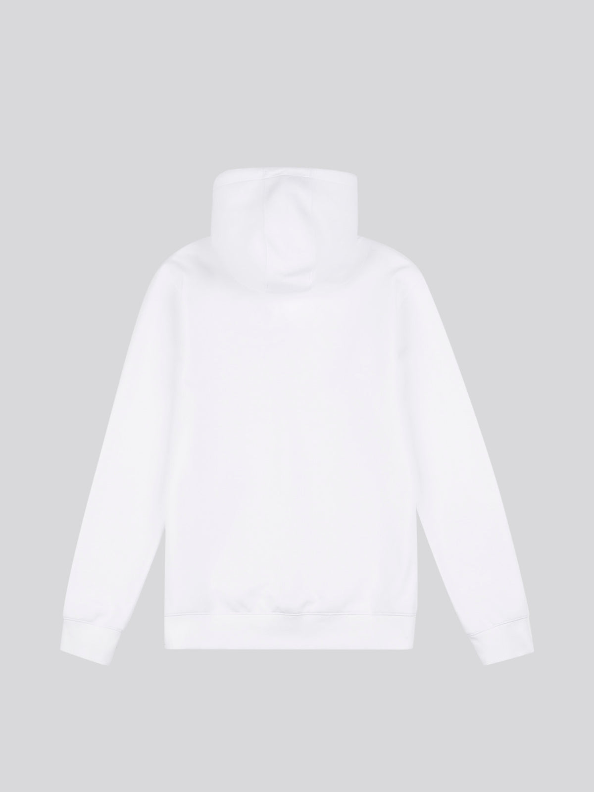 Premium Print Interlock Hoodie Bright White