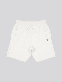 DHM Herringbone Sweat Short Light Grey Marl