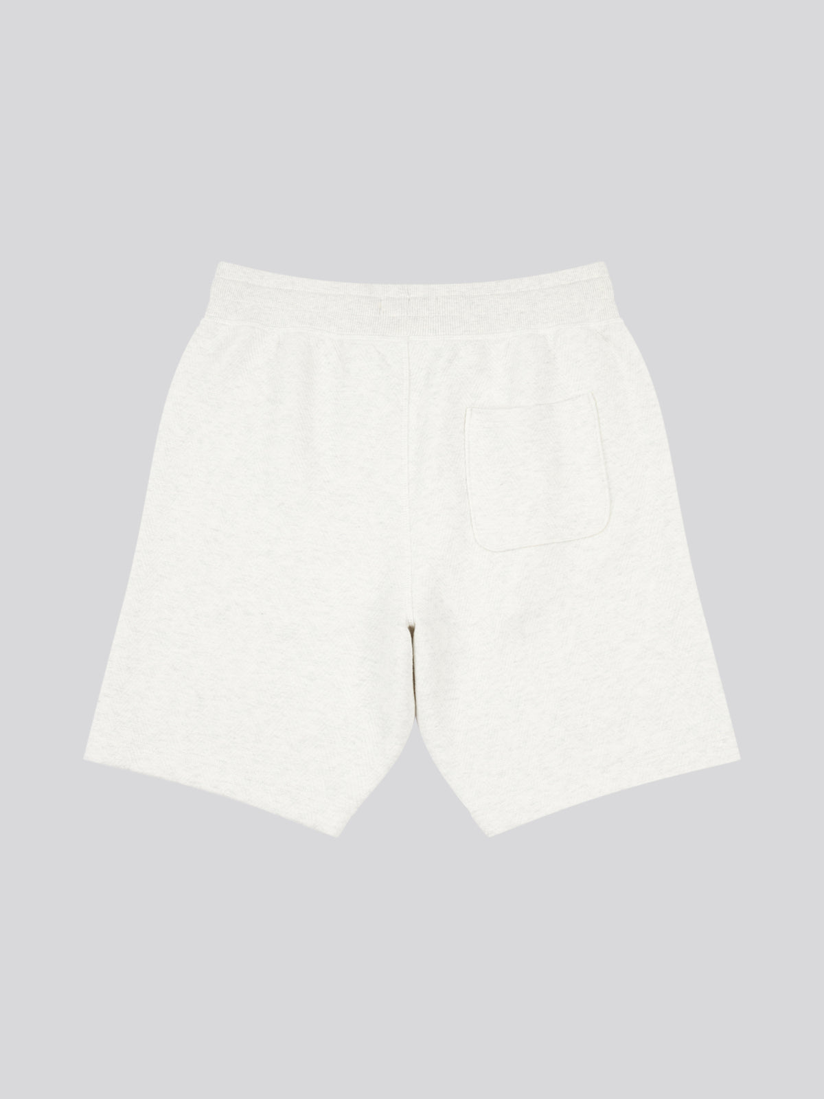 DHM Herringbone Sweat Short Light Grey Marl