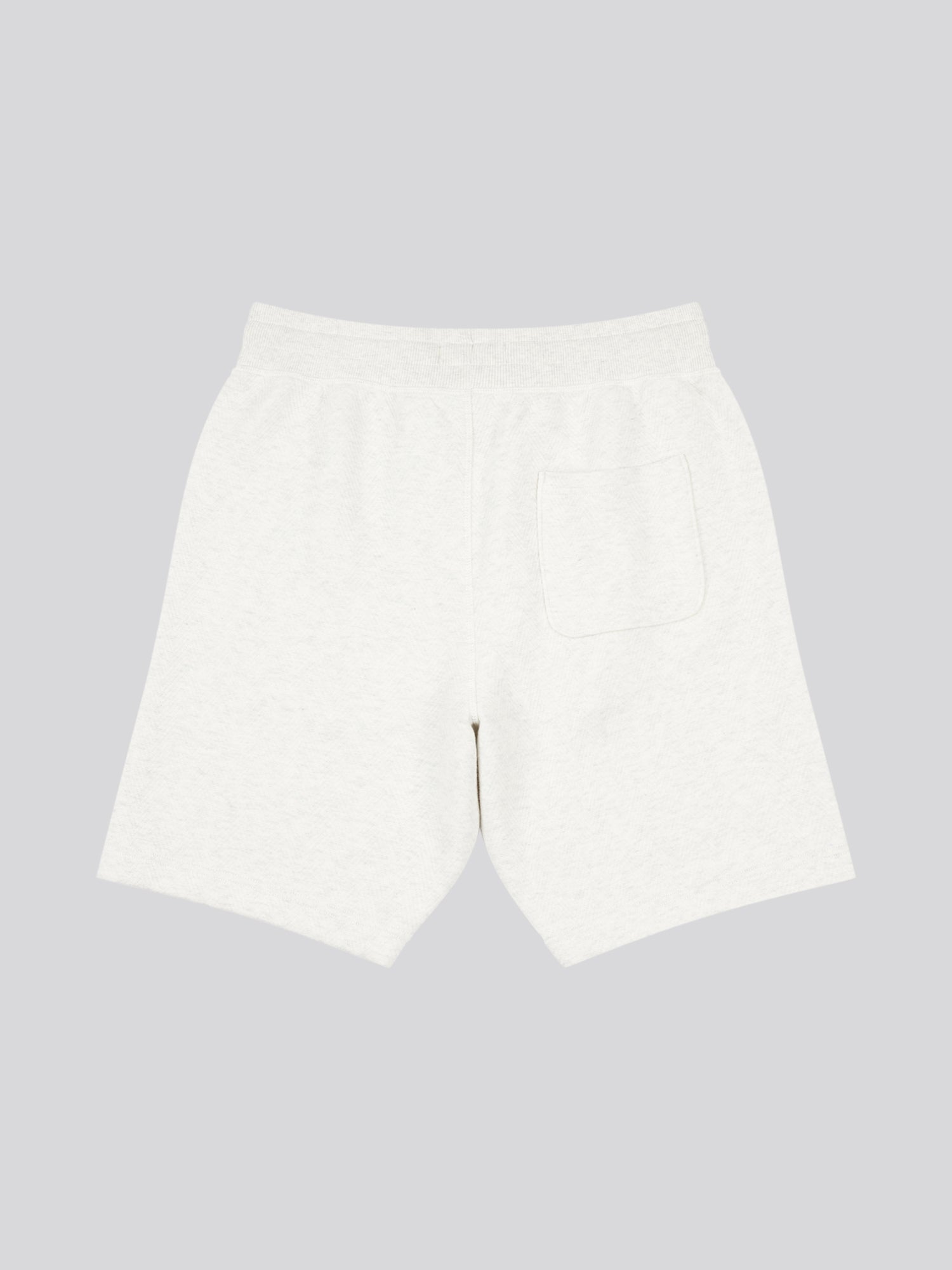 DHM Herringbone Sweat Short Light Grey Marl