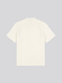 Textured Waffle SS Shirt Bright White