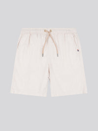 Linen Blend YD Drawstring Short Doeskin