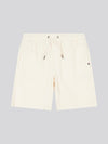 Cotton Twill Drawstring Short Whisper White