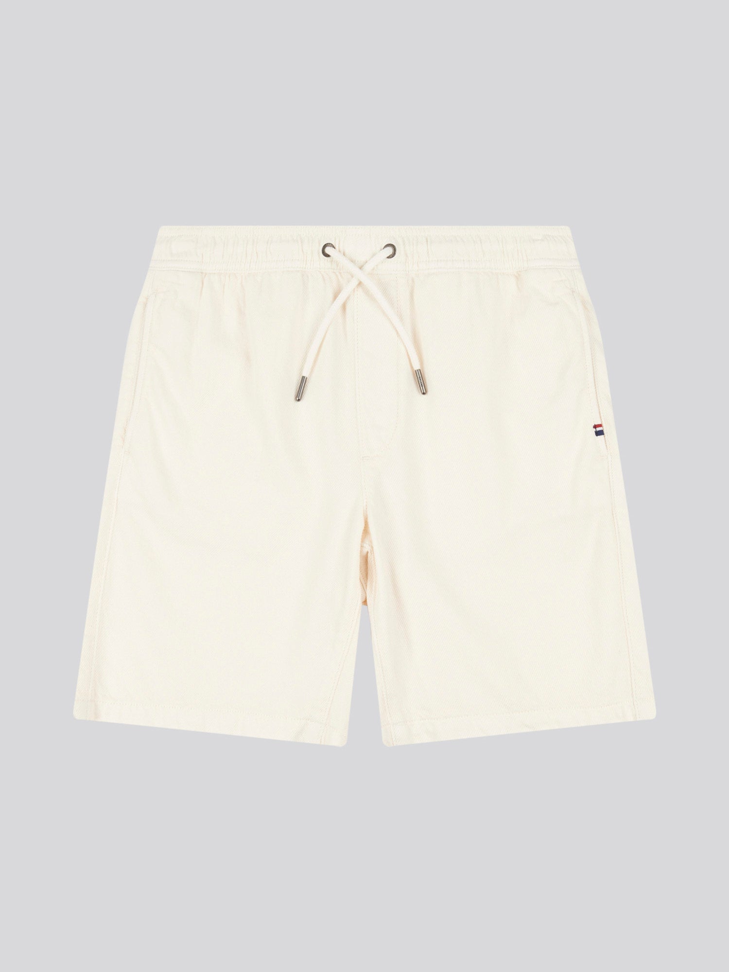 Cotton Twill Drawstring Short Whisper White