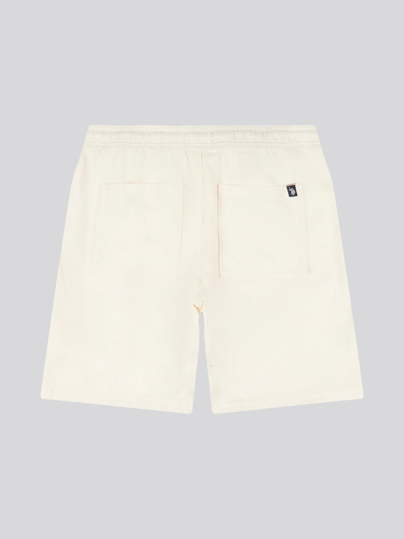 Cotton Twill Drawstring Short Whisper White