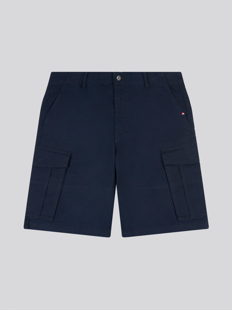 Dobby Weave Cargo Short Dark Sapphire Navy / Moonlight Blue DHM