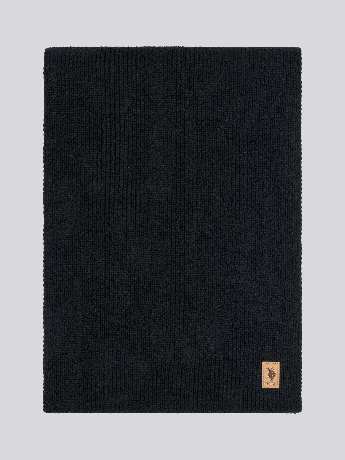 Mens Luxury Rib Knit Beanie & Scarf Box Set in Black