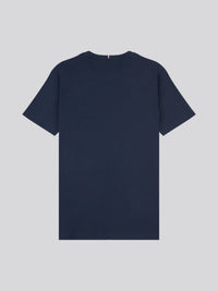 Large DHM T-Shirt Dark Sapphire Navy / Haute Red DHM