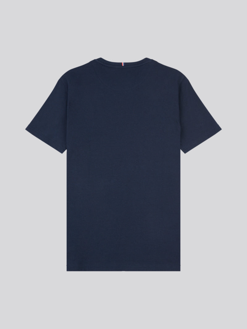 Large DHM T-Shirt Dark Sapphire Navy / Haute Red DHM