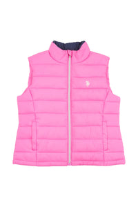 Girls Gilet in Strawberry Moon