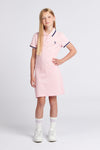 Girls Plain Polo Dress in Romance Rose