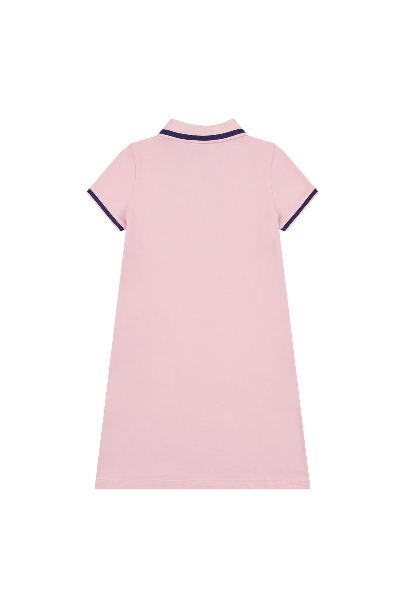 Girls Plain Polo Dress in Romance Rose