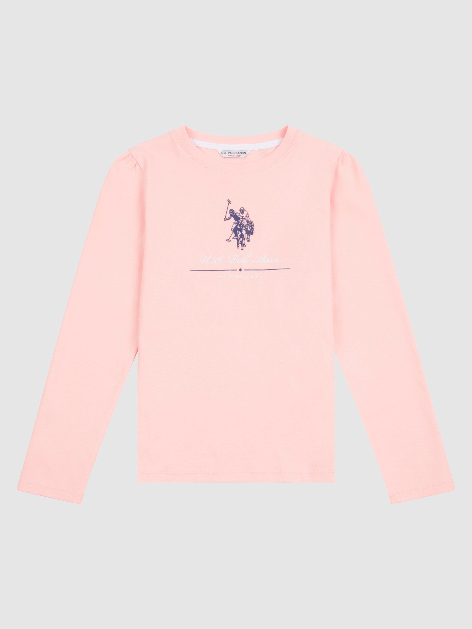 Girls Long Sleeve T-Shirt in Crystal Rose