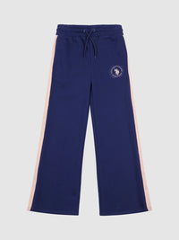 Girls Crest Graphic Joggers in Midnight Blue