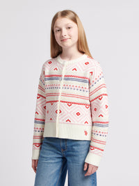 Fair ISLE Cardigan Marshmallow