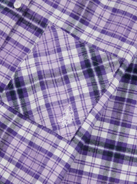 Girls Brushed Check Shirt in Viola