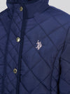 Girls Lightweight Quilted Jacket in Midnight Blue