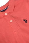 Boys Core Pique Polo in Spiced Coral