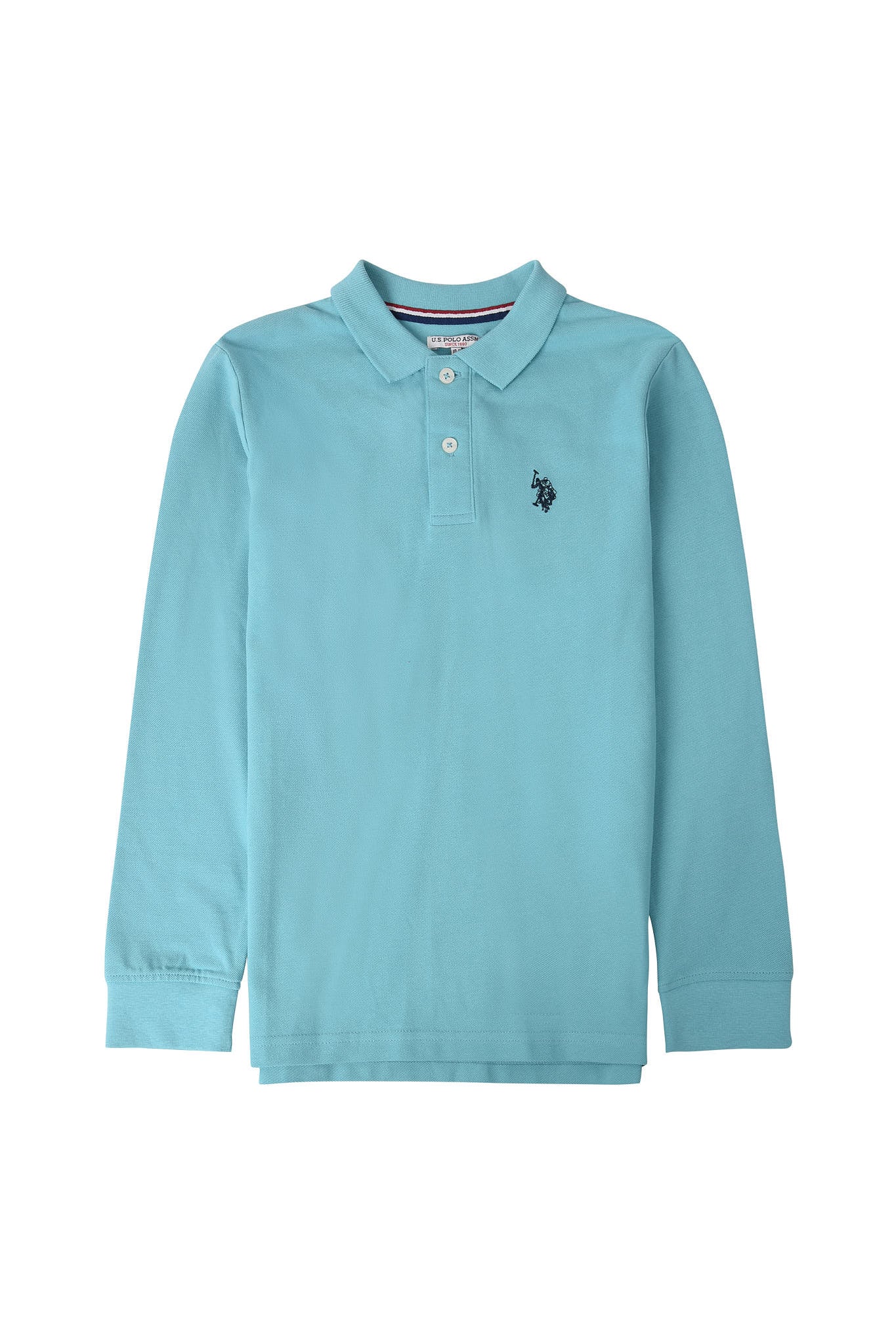 Boys Core Pique Polo in Aquarelle