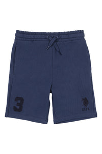 Boys Player 3 Sweat Shorts in Dark Denim