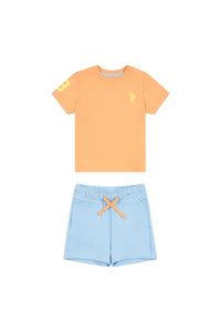 Toddler Player 3 T-Shirt & Shorts Set in Pumpkin