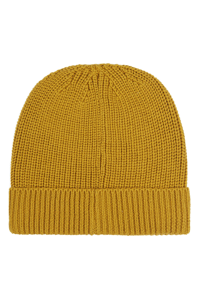 Boys Rib Beanie in Tawny Olive