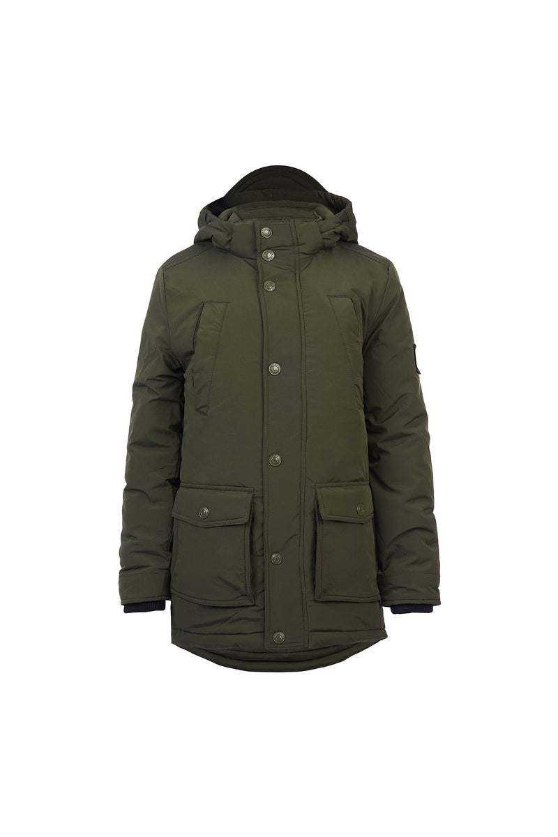 Boys Parker Coat in Army Green