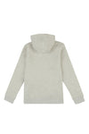 Boys Block Flag Graphic Hoodie in Light Grey Marl