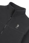 Boys Zip-Through Fleece in Ebony