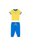 Toddlers Sport Ringer Tee And BB and Joggers set in Primrose Yellow