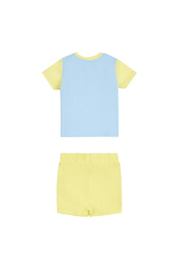 Toddler Block T-Shirt and Shorts Set in Limelight