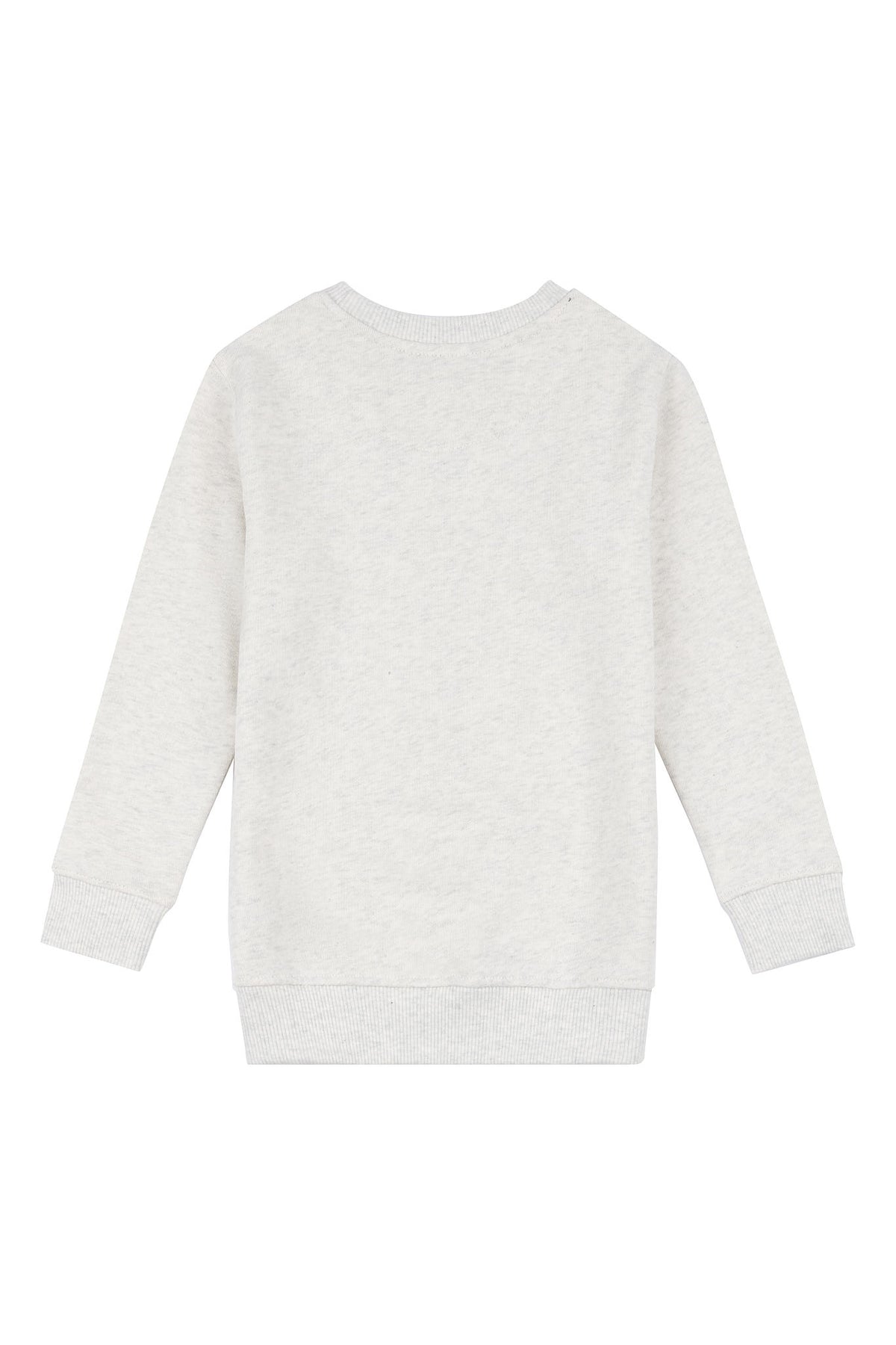 Boys Authentic USPA Crew Neck Sweatshirt in Light Grey Marl