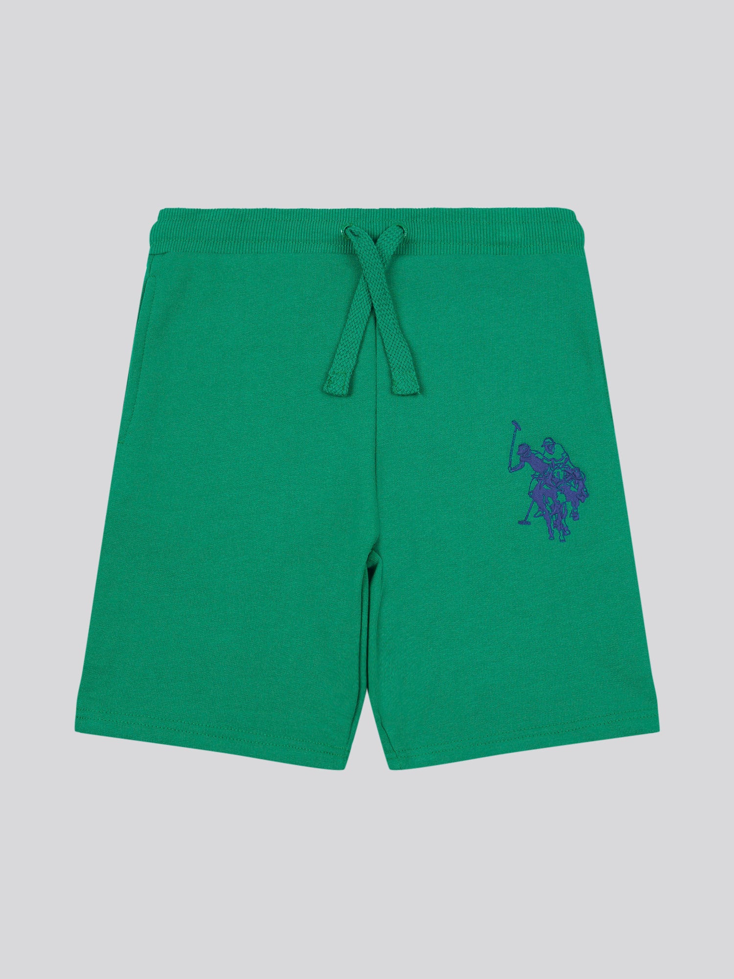 Boys Largo Logo Sweat Shorts in Ultramarine Green