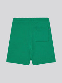 Boys Largo Logo Sweat Shorts in Ultramarine Green