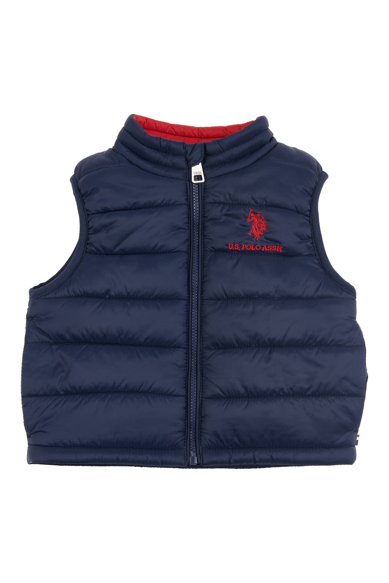 U.S. Polo Assn. Baby Lightweight Quilted Gilet in Navy Blue – U.S. Polo Assn.  UK