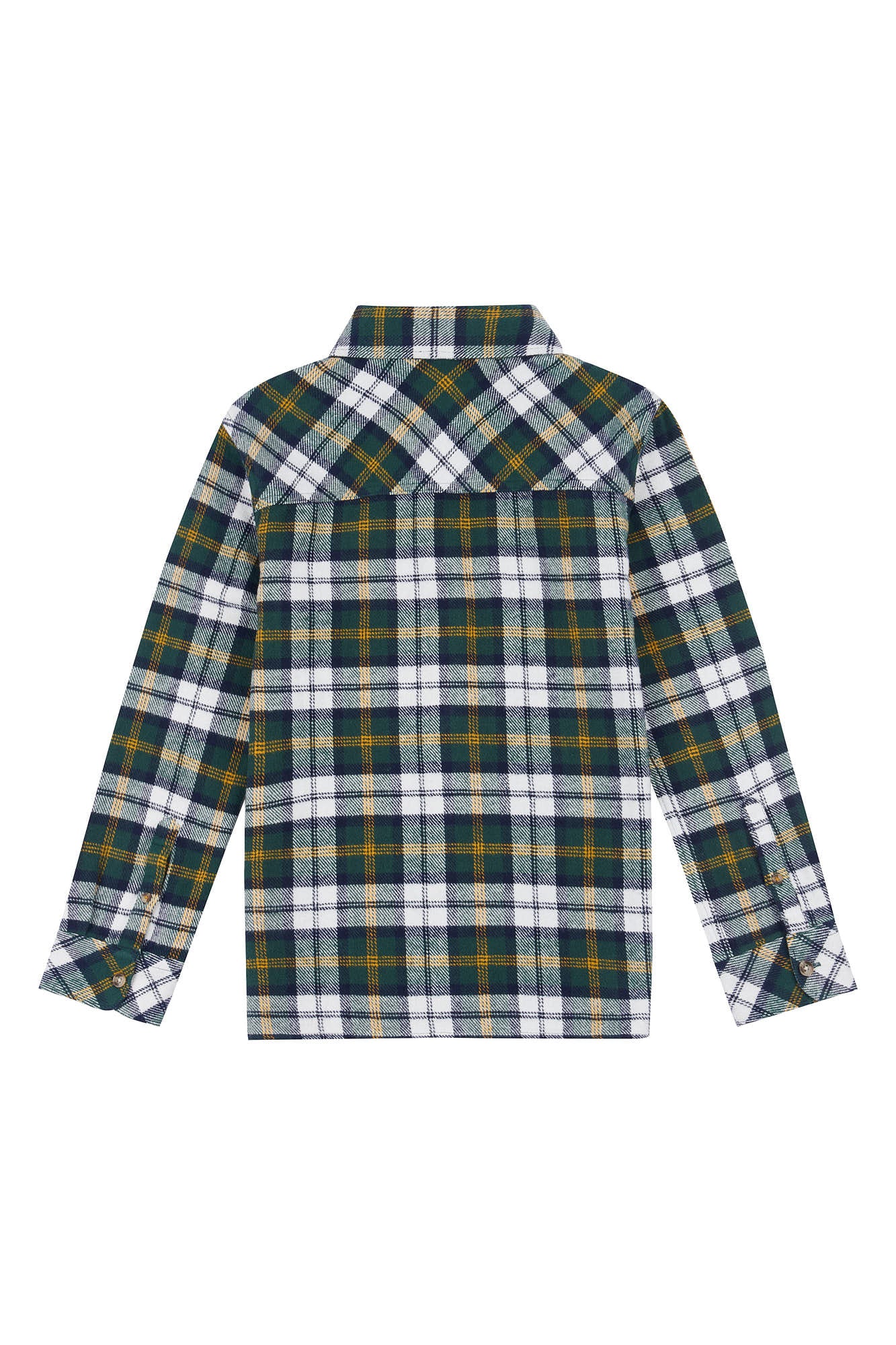 Boys Brushed Twill Overshirt in Ponderosa Pine