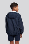 Boys Hooded Windbreaker in Dark Sapphire Navy