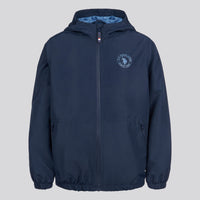 Boys Hooded Windbreaker in Dark Sapphire Navy